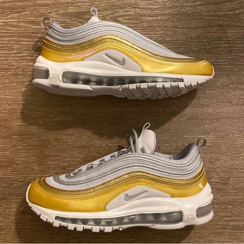 Nike Air Max 97, 6.5, silver/gold, NWT